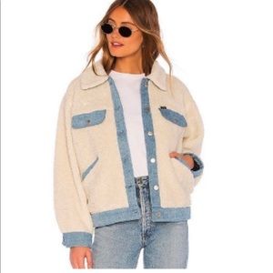 Sherpa denim jacket